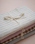 Bubba Cloud Organic Baby Lounger Terracotta Pinstripe