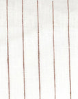 Terracotta Pinstripe Cot Sheet