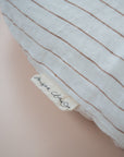 Bubba Cloud Organic Baby Lounger Terracotta Pinstripe