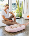 Bubba Cloud Organic Baby Lounger Coconut Ice Linen