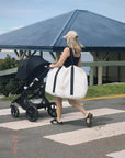 Bubba Cloud Organic Baby Lounger Coconut Ice Linen