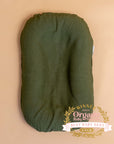 Bubba Cloud Organic Baby Lounger Forest Green Linen