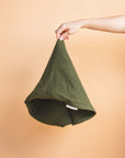 Bubba Cloud Organic Baby Lounger Forest Green Linen