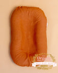 Bubba Cloud Organic Baby Lounger Orange Earth Linen