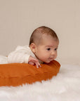 Bubba Cloud Organic Baby Lounger Orange Earth Linen