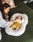 Bubba Cloud Organic Baby Lounger Sand Dune Linen