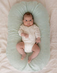 Bubba Cloud Organic Baby Lounger Spearmint Linen