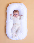 Bubba Cloud White Wash Linen Baby Lounger