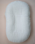 Bubba Cloud Organic Baby Lounger Terracotta Pinstripe