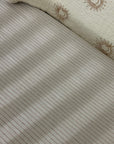 Terracotta Pinstripe Cot Sheet