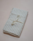 Terracotta Pinstripe Cot Sheet
