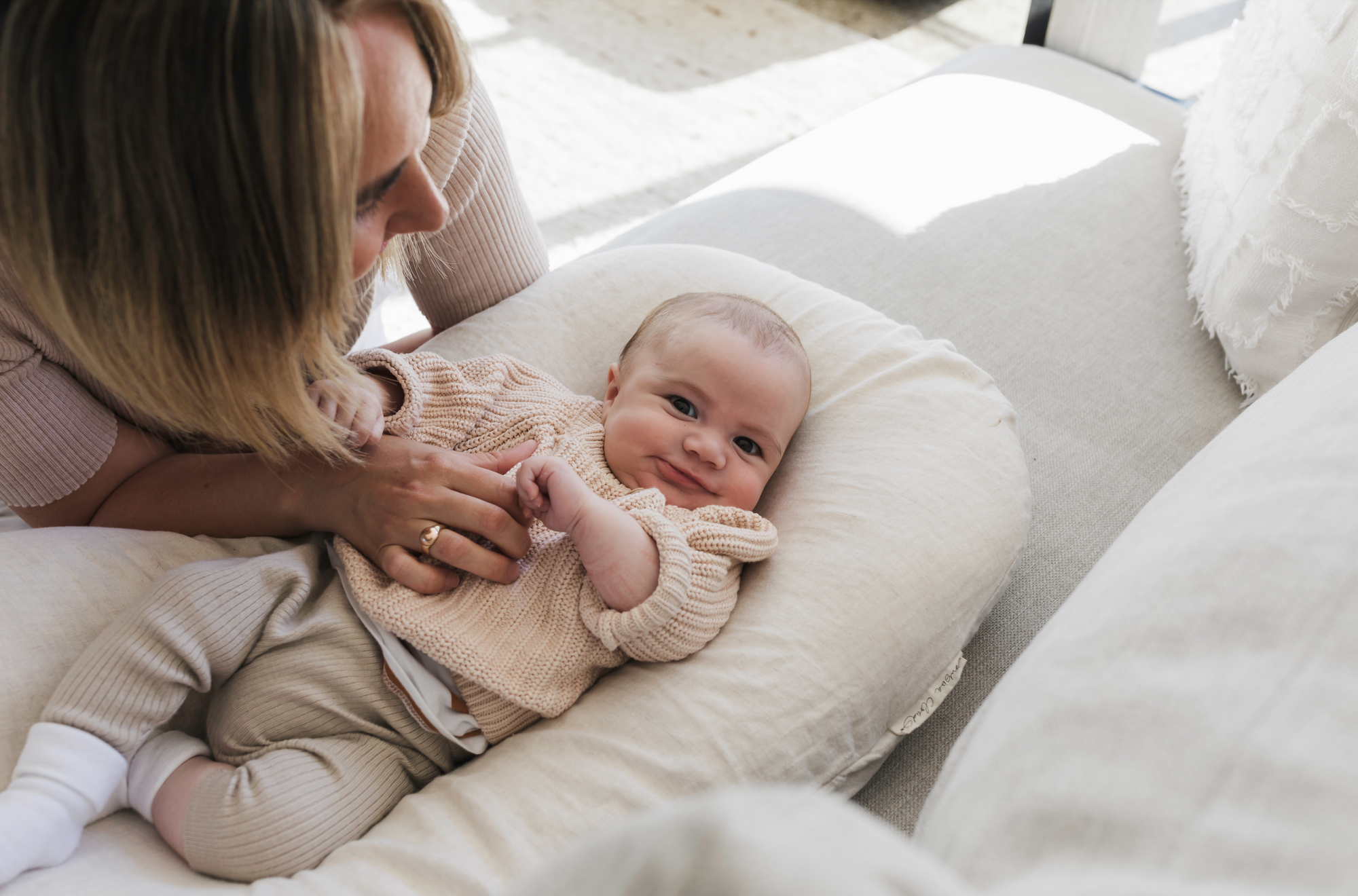 The Original Linen Baby Lounger Bubba Cloud