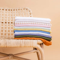 Baby Lounger (Cover Only airLUXE) Cinnamon Stripe Linen