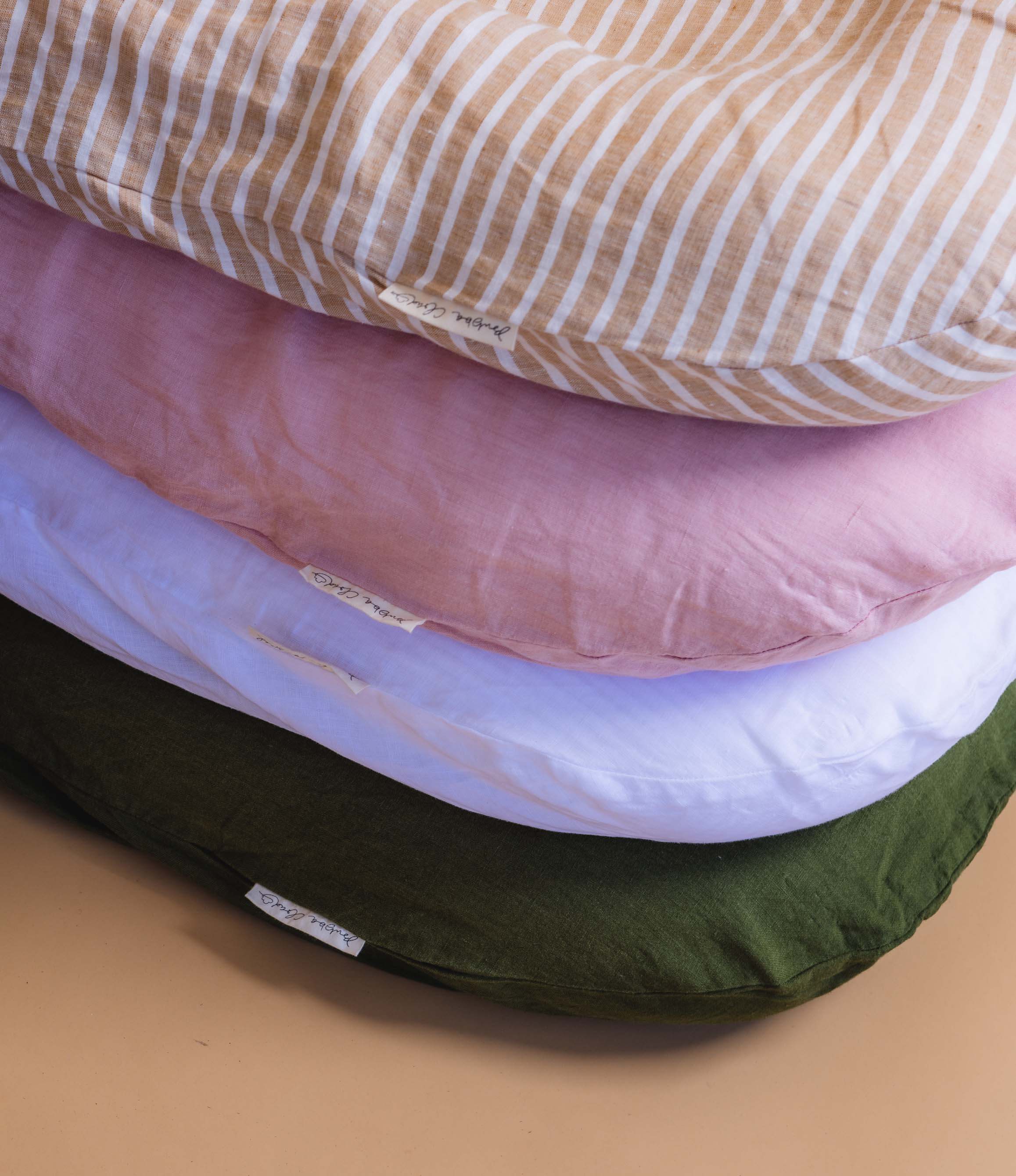 Bubba Cloud Organic Baby Lounger Coconut Ice Linen