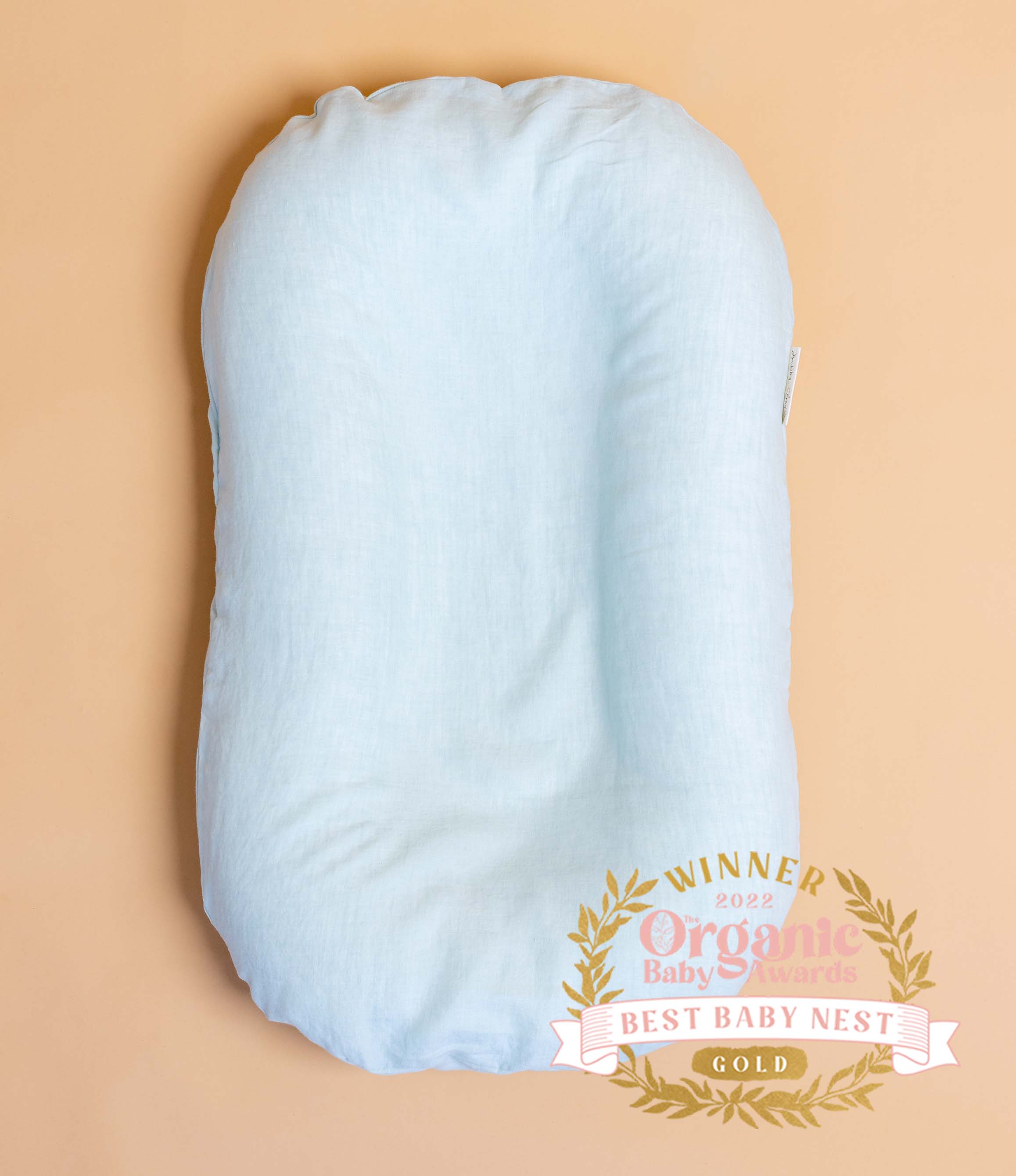 Bubba Cloud Organic Baby Lounger Spearmint Linen