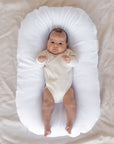 Bubba Cloud White Wash Linen Baby Lounger
