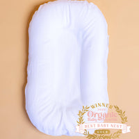Bubba Cloud Organic Baby Lounger White Wash Linen