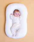 Bubba Cloud Organic Baby Lounger White Wash Linen